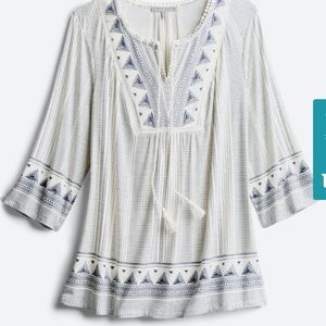 Charmel tassel neck knit top